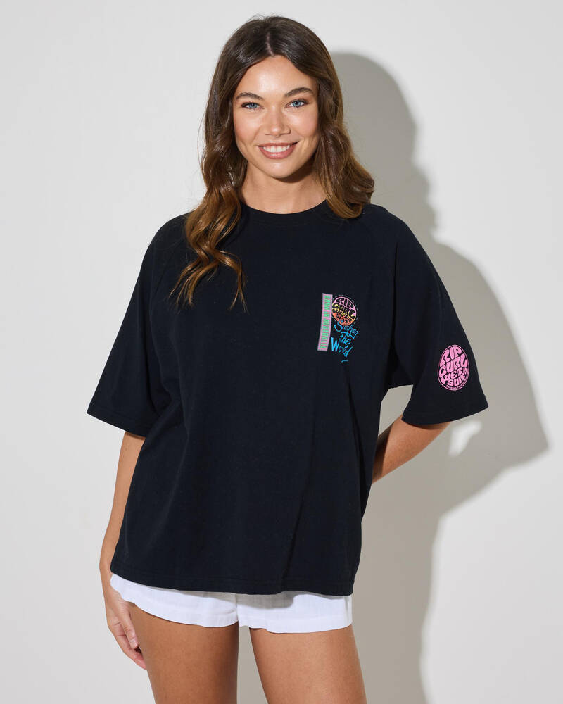 Rip Curl Surf The World Boxy T-Shirt for Womens