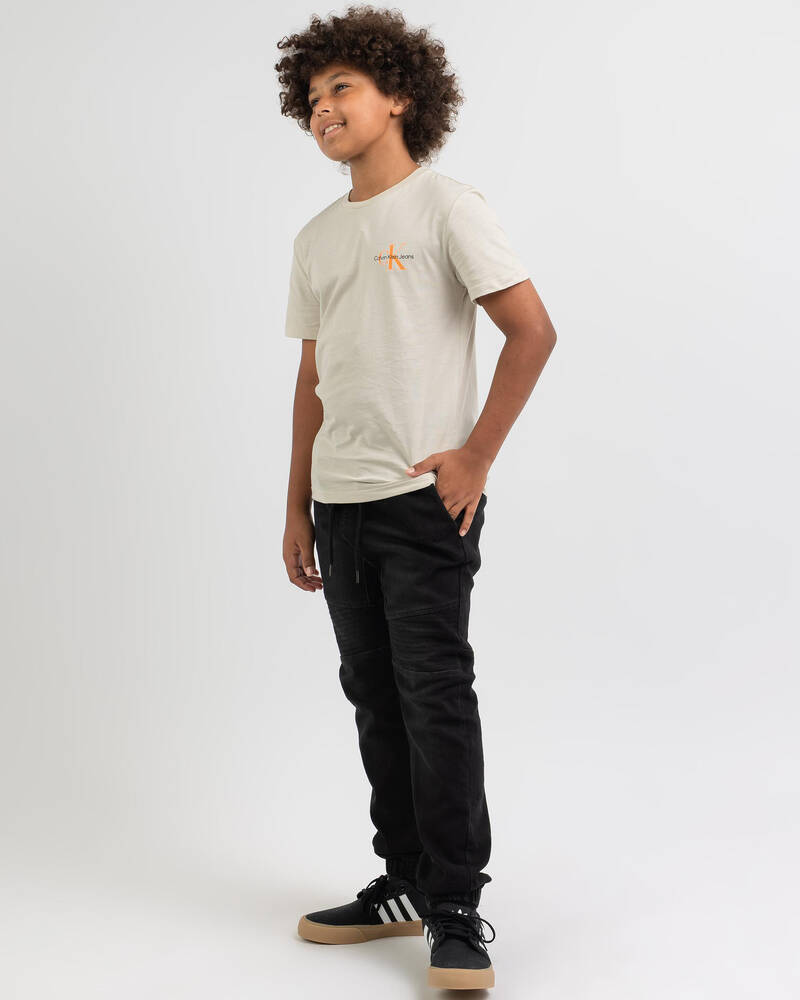 Calvin Klein Boys' Chest Monogram T-Shirt for Mens