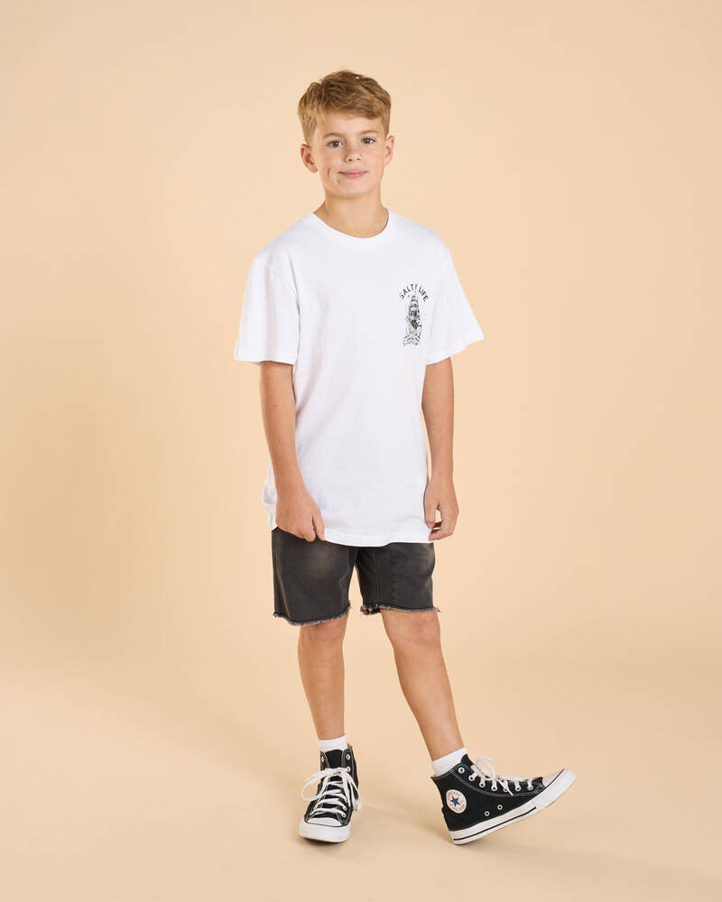 Salty Life Boys' Treacherous Sea T-Shirt for Mens