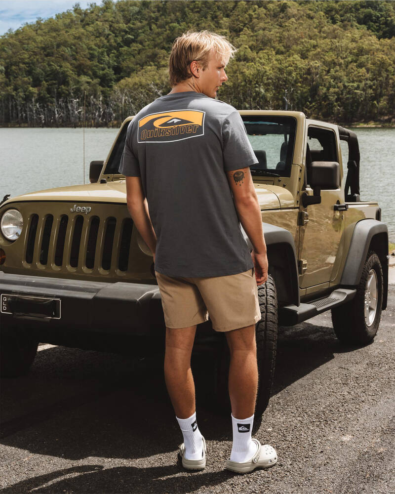 Skylark Bind Elastic Waist Shorts for Mens