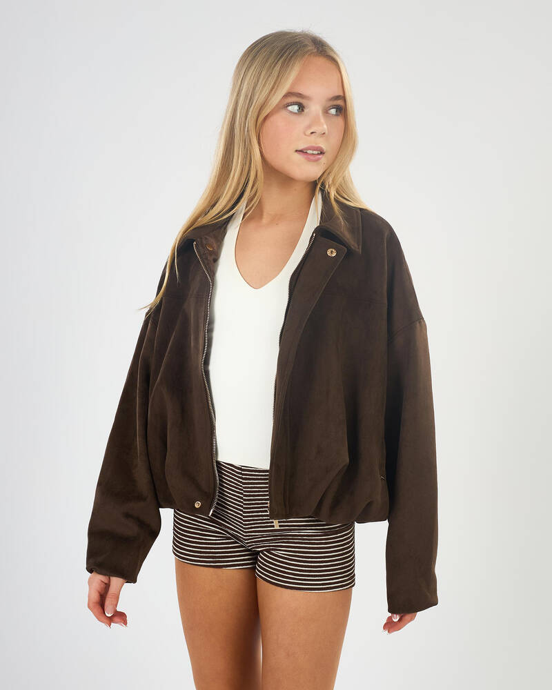 Ava And Ever Girls' Floyd Faux Suede Jacket for Womens