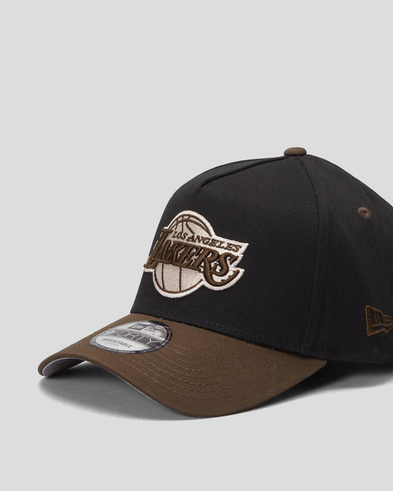 New Era Los Angeles Lakers Grizzly 9Forty A-Frame Snapback Cap for Mens