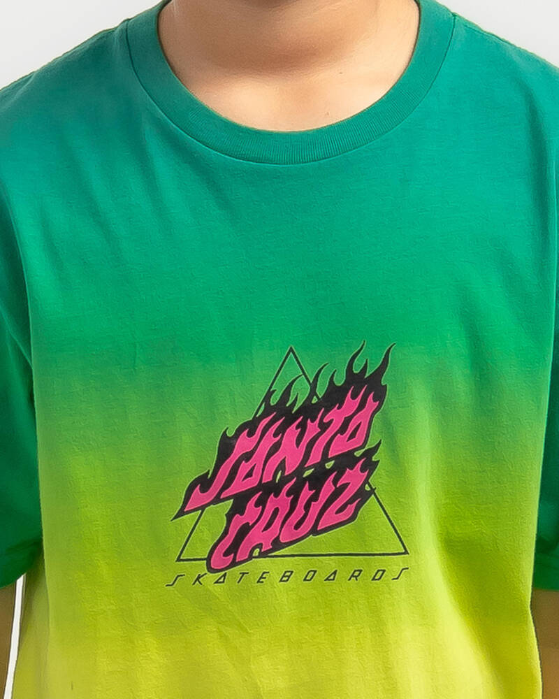 Santa Cruz Boys' Flamed Not A Dot T-Shirt for Mens