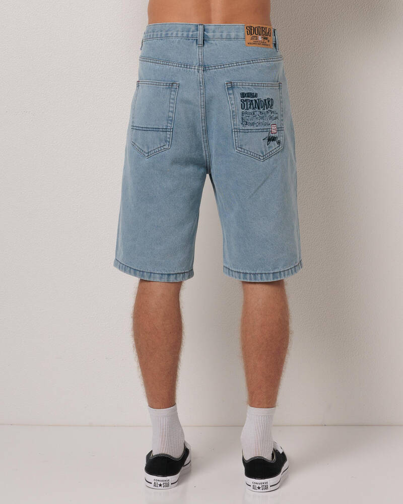 S-Double Embroidered 5 Pocket Shorts for Mens