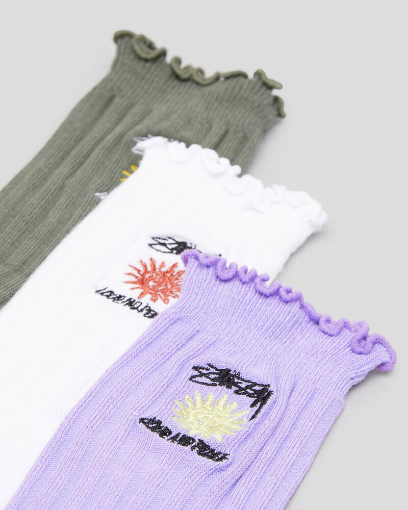 Stussy Womens Frill Sock Pack for Womens