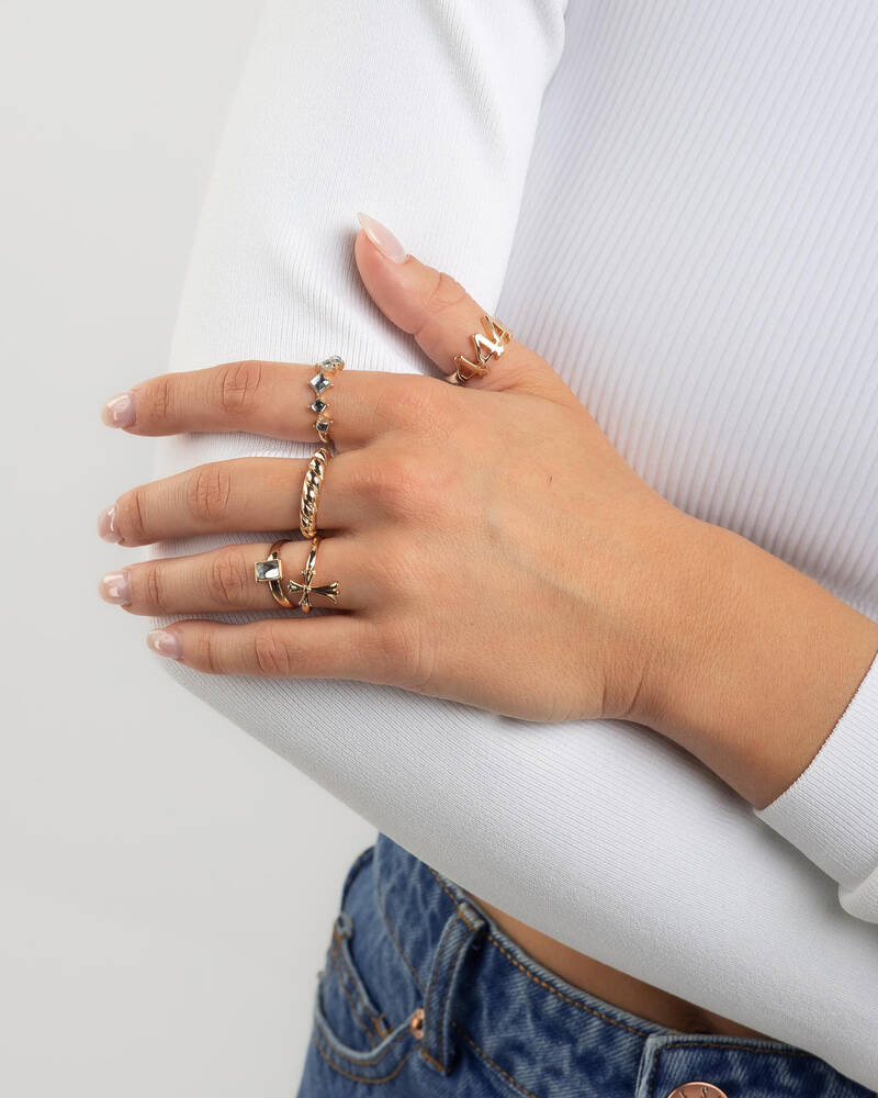 Karyn In LA Angel Number Ring Pack for Womens