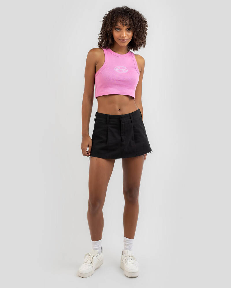 Champion Heritage Cropped Rib Tank for Womens