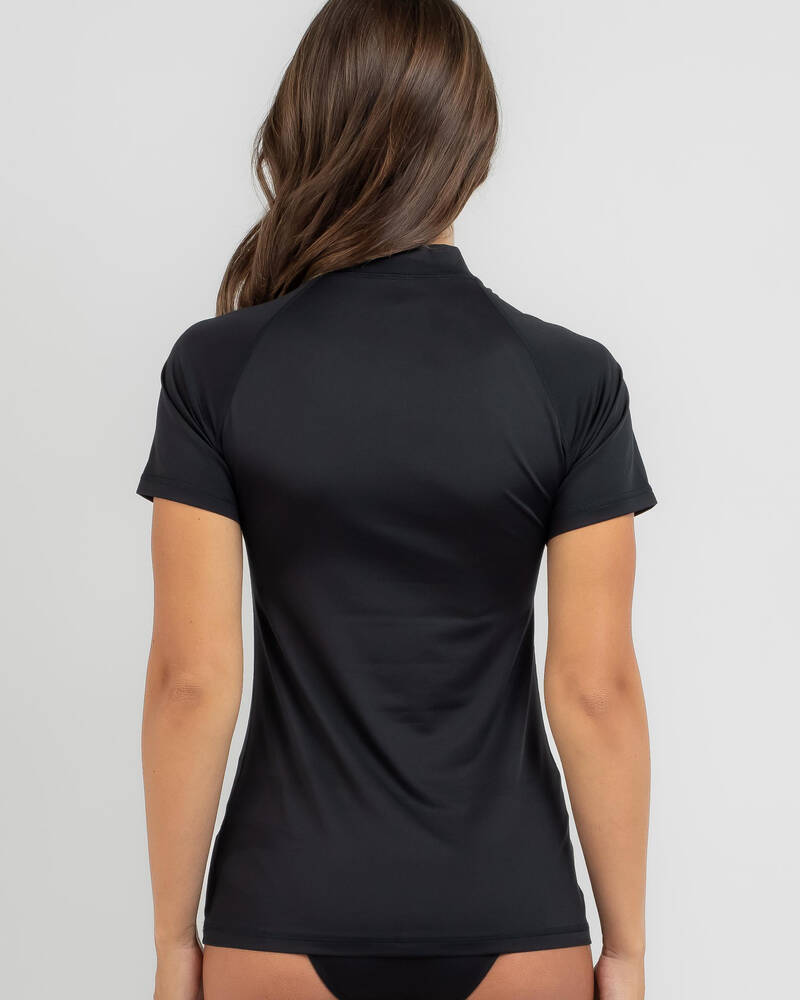 Rip Curl Golden Rays Short Sleeve Rash Vest for Womens