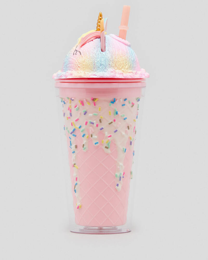 Mooloola Unicorn Ice Cream Drink Bottle for Womens