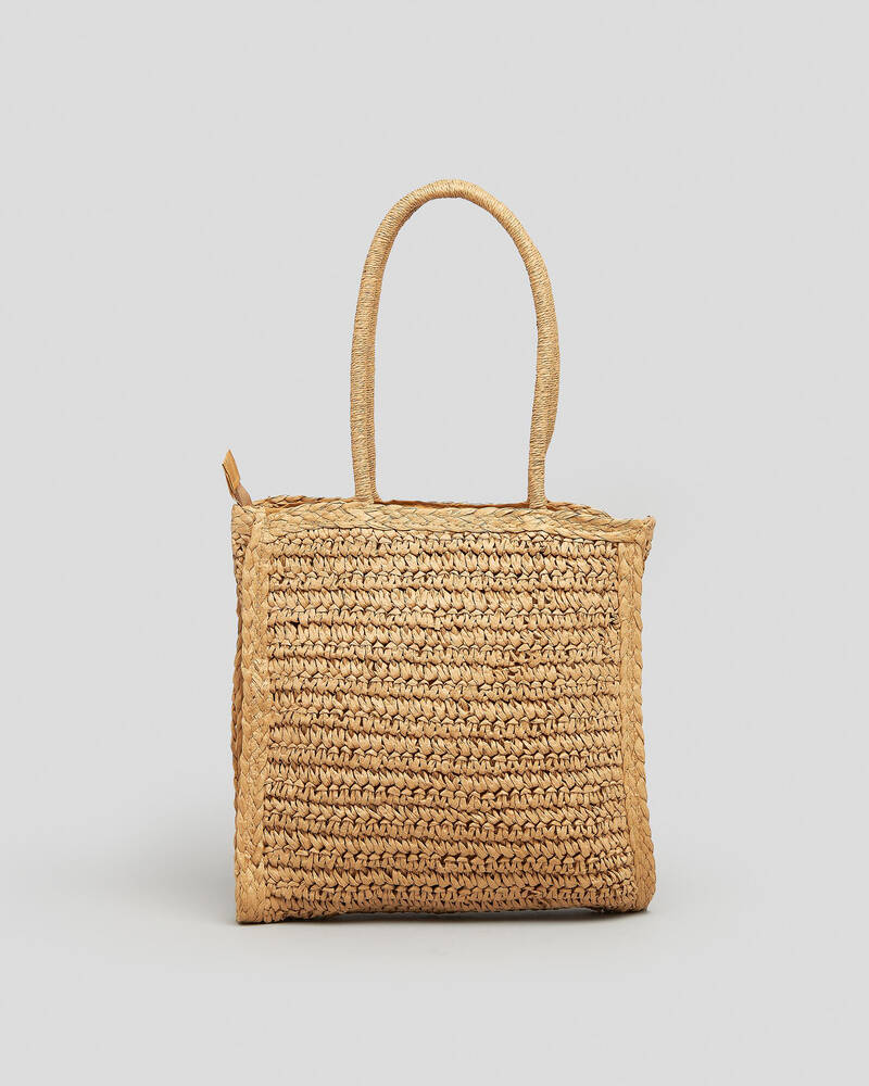 Mooloola Sandy Straw Bag for Womens
