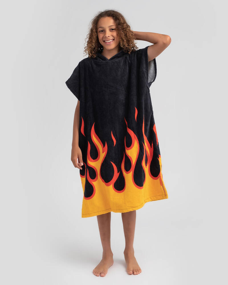Miscellaneous Flaming Hooded Towel for Unisex