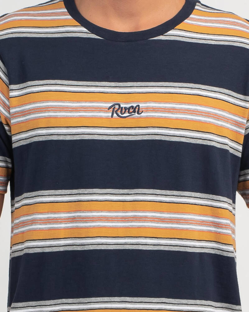 RVCA Fragment Stripe T-Shirt for Mens