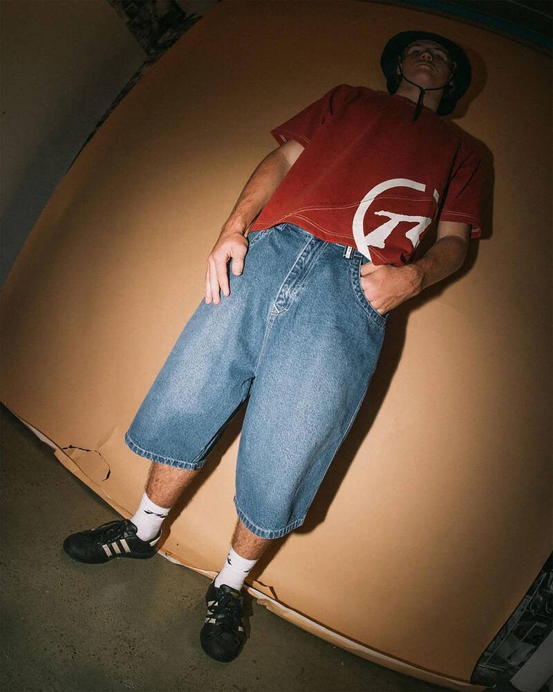Rusty Slappa Denim Shorts for Mens