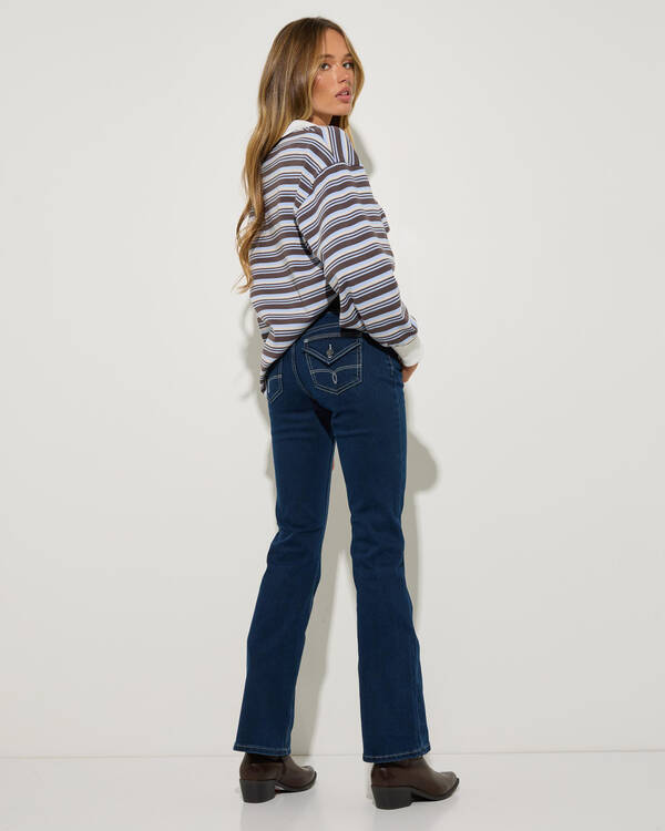 DESU Jawbreaker Low Waist Flare Jeans for Womens