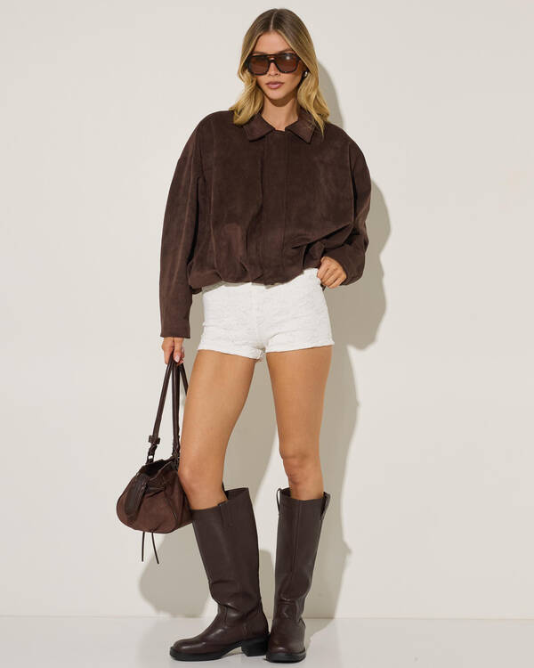 Mooloola Meli French Lace Micro Shorts for Womens