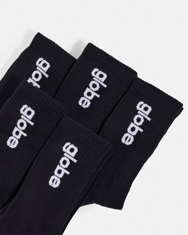 Globe O.G. Vert Logo HI Crew Socks 5 Pack for Mens
