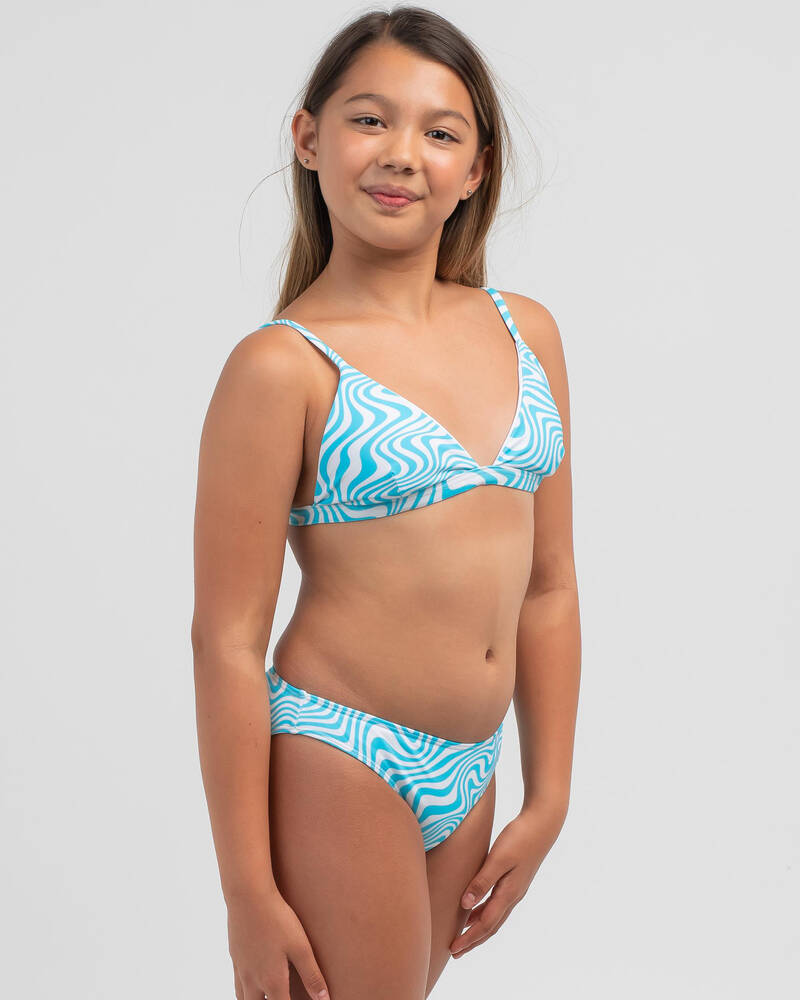 Kaiami Girls' Buffy Fixed Triangle Bikini Set for Womens