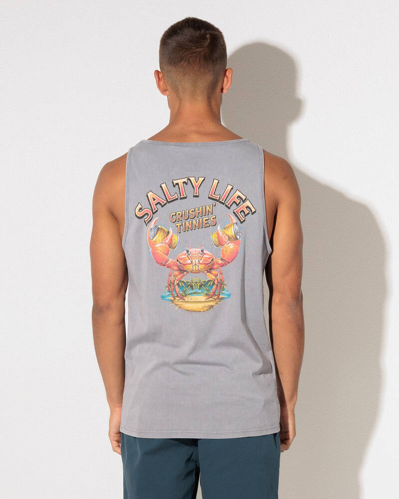 Salty Life Crushin' Tinnies 2.0 Singlet for Mens