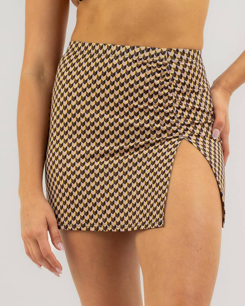 Rip Curl LA Isla Geo Swim Skirt for Womens