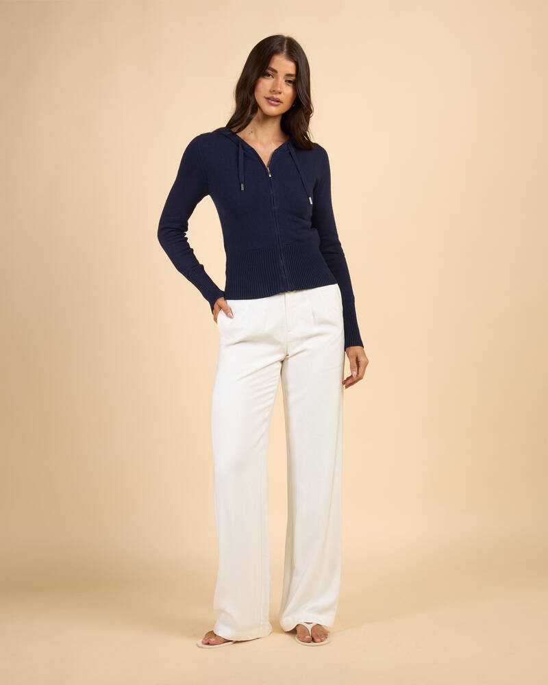 Ava And Ever Cora Hooded Zip Knit Jumper for Womens