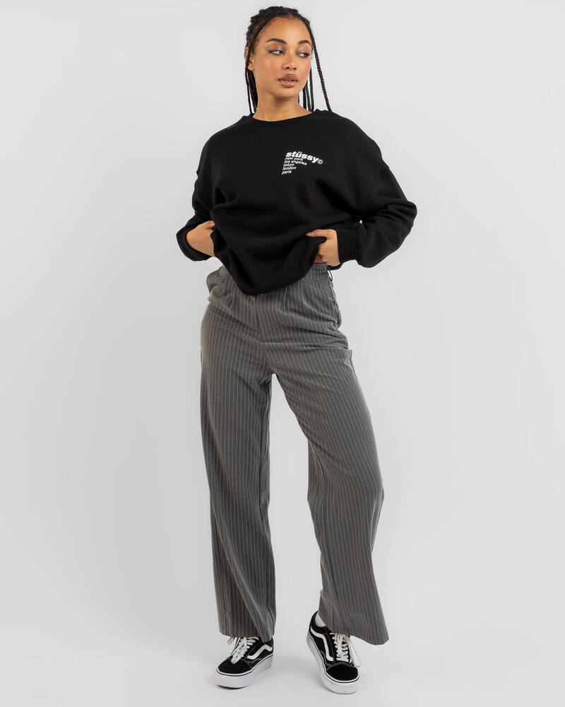 Stussy Strawberry Oversized Sweatshirt for Womens