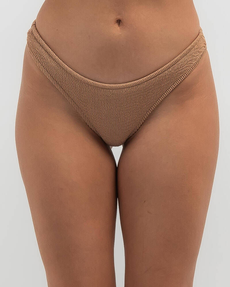 Kaiami Meredith Scrunch High Cut Bikini Bottom for Womens