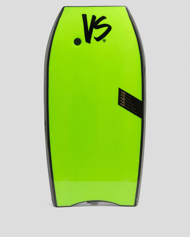 Shop Versus Flame 45" Bodyboard In Black / Fluro Green Fast Shipping