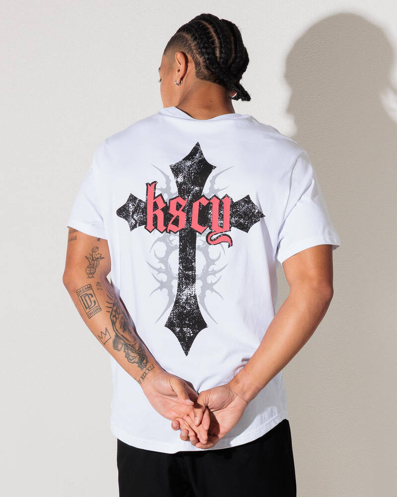 Kiss Chacey Liturgy Dual Curved  T-Shirt for Mens