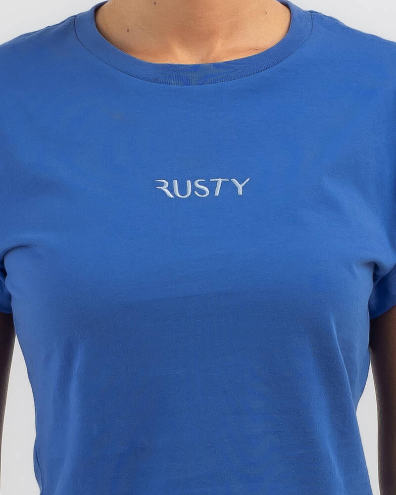 Rusty Rusty Signature Baby Tee for Womens