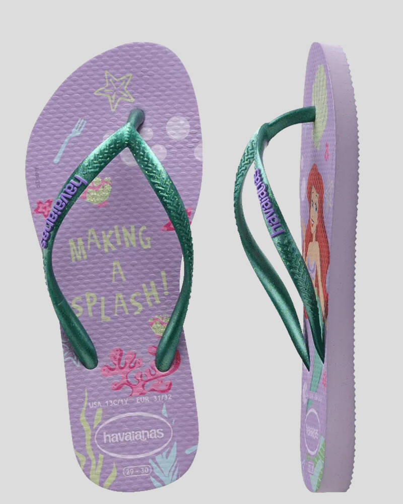 Havaianas Kids' Slim Princess Ariel Thongs for Womens