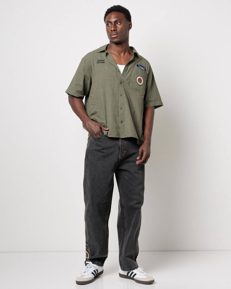 Thrills Against All Odds Mid Slacker Relaxed Long Denim Jeans for Mens