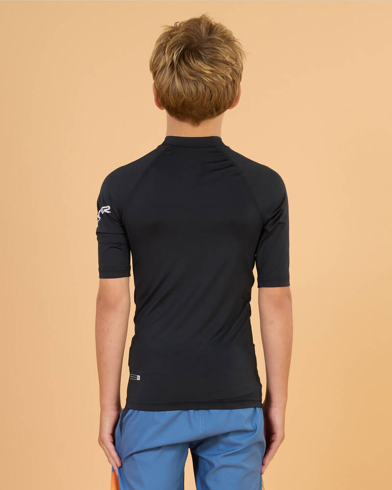 Quiksilver All Time Boy's Short Sleeve Rash Vest for Mens