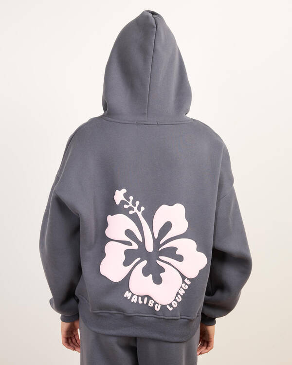 Malibu Lounge Malibu Lounge Hibiscus Hoodie for Womens