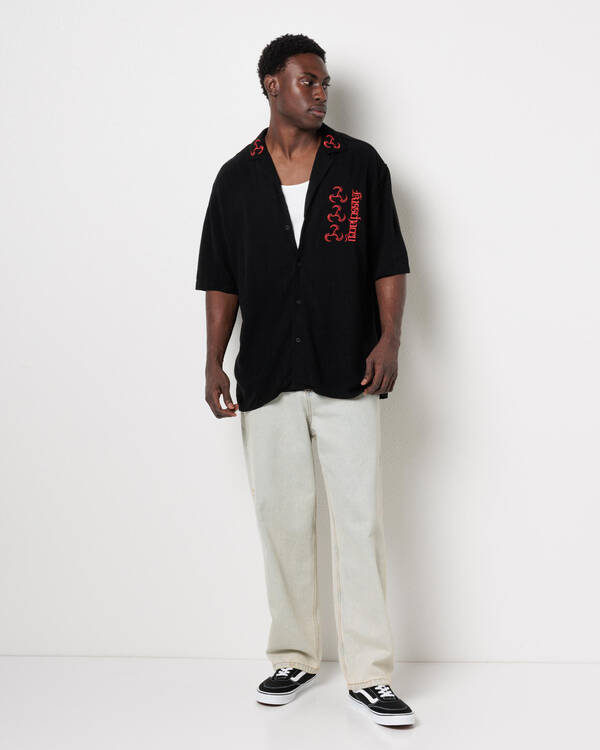 Kiss Chacey Shadowrun Short Sleeve Shirt for Mens