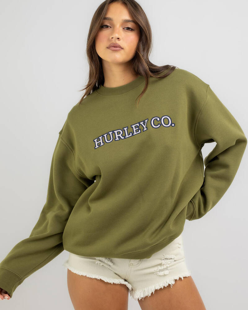 Hurley Co Crewneck Sweatshirt for Womens
