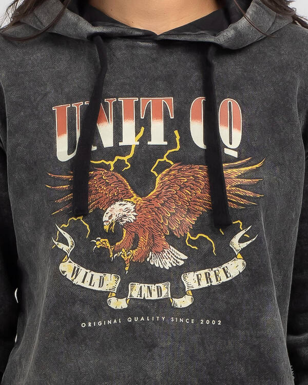 Unit Twilight Cropped Pullover Hoodie for Womens