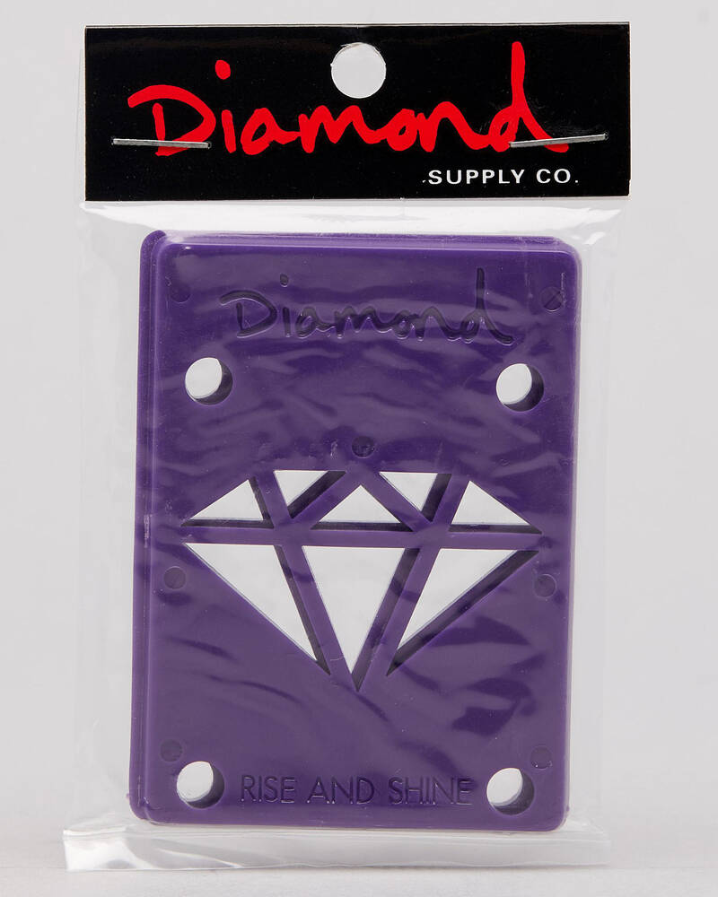 Diamond Supply Co Purple 1/8 Skateboard Riser Pads for Unisex
