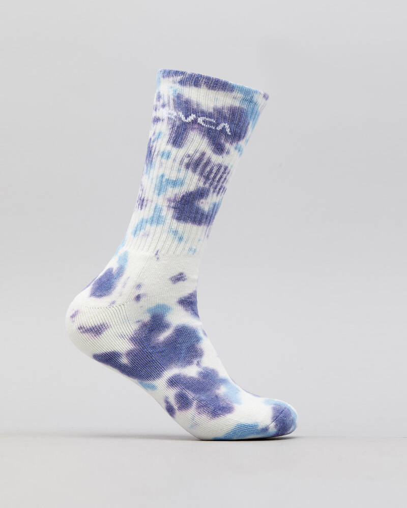 RVCA Tie Dye Crew Socks for Mens