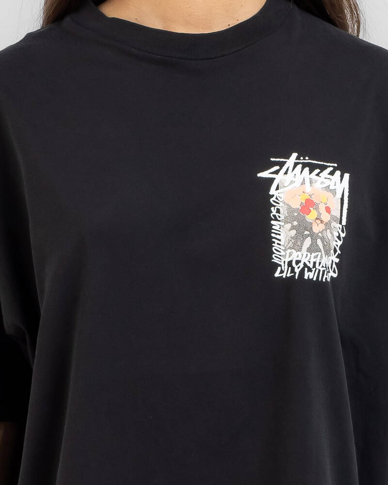 Stussy Camelias Relaxed T-Shirt for Womens