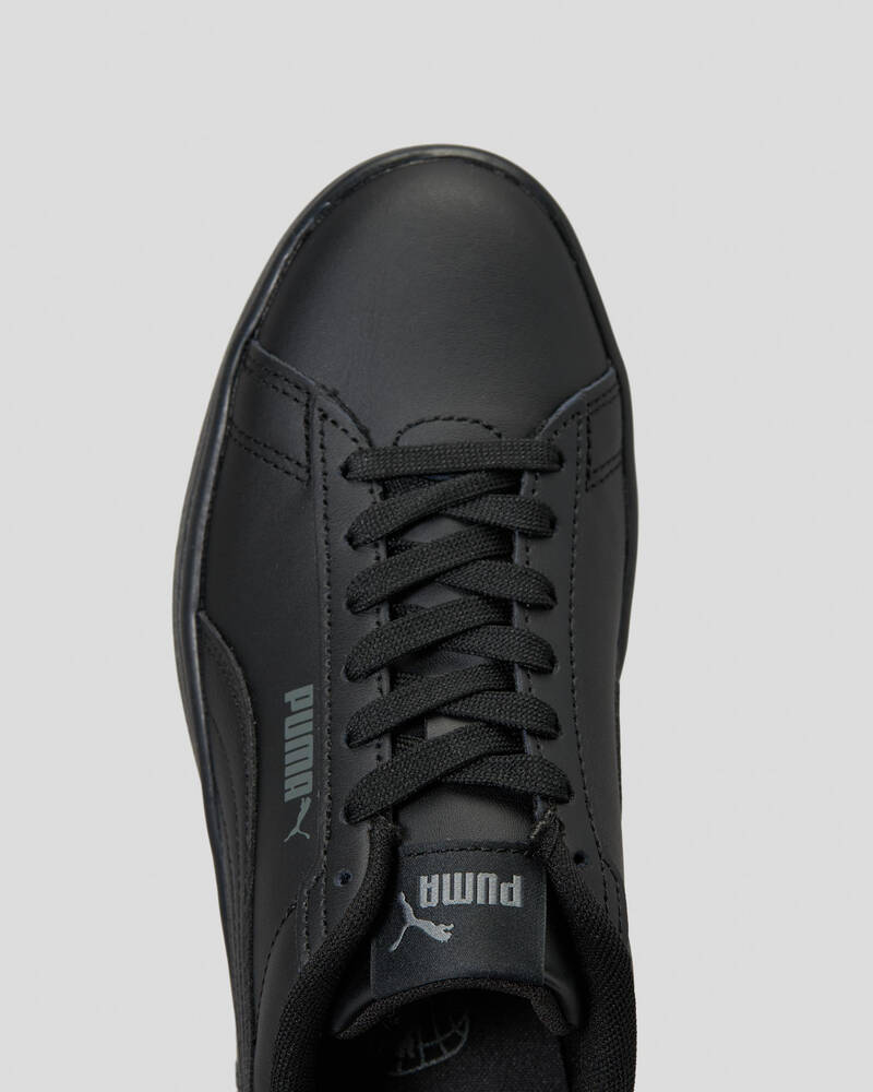 Puma Boys' Smash 3.0 Shoes In Puma Black-shadow Grey - FREE* Shipping &  Easy Returns - City Beach New Zealand