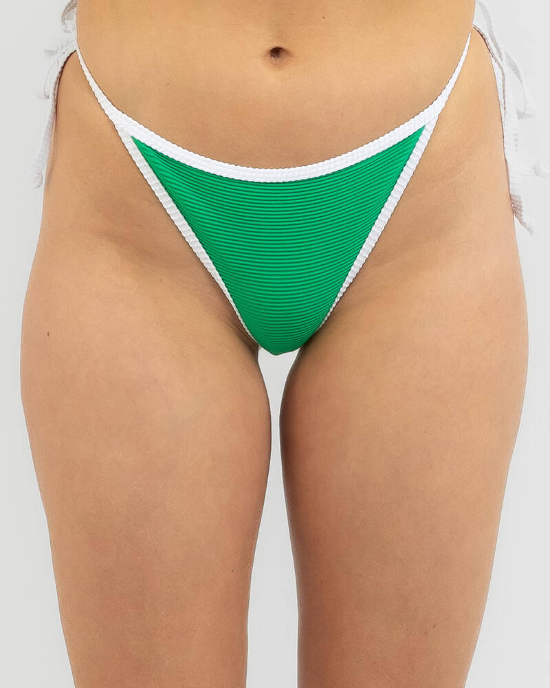 Topanga Neve Rib Cheeky Tie Bikini Bottom for Womens