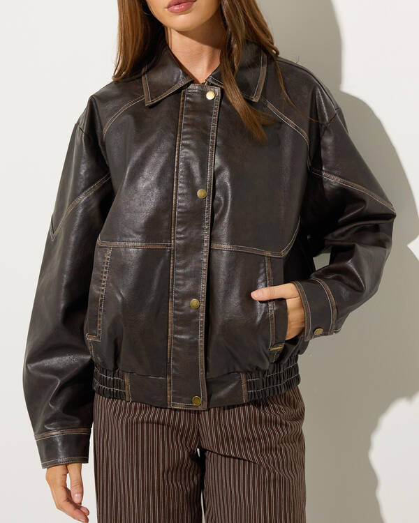 Ava And Ever Radley Faux Leather Jacket for Womens
