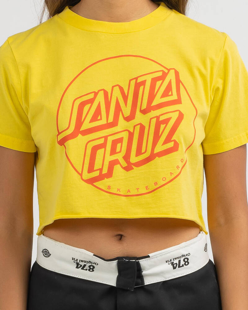 Santa Cruz Optus Dot Cut Off T-Shirt for Womens