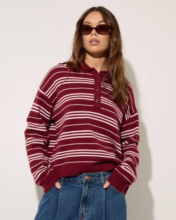 Haze Knit Polo Jumper