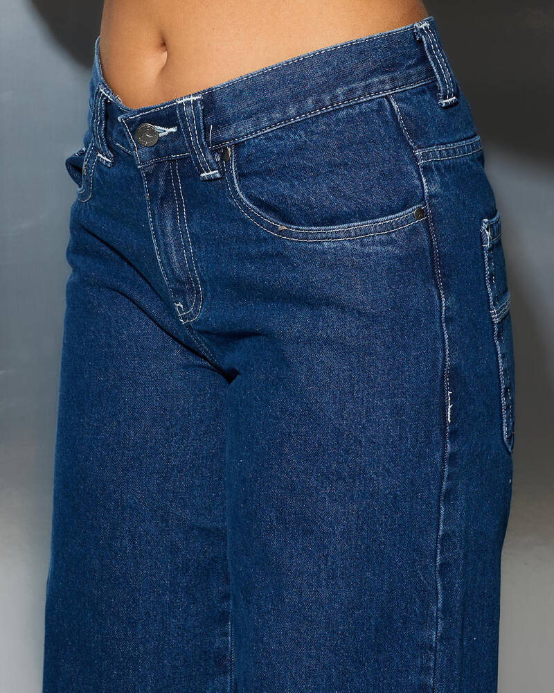 Rusty Wendy Wide Low Jeans for Womens