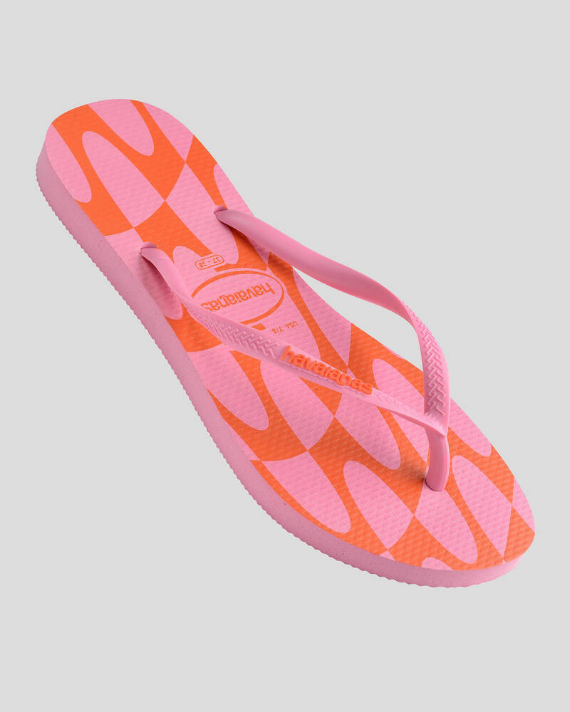 Havaianas Slim Distorted Wave Thongs for Womens