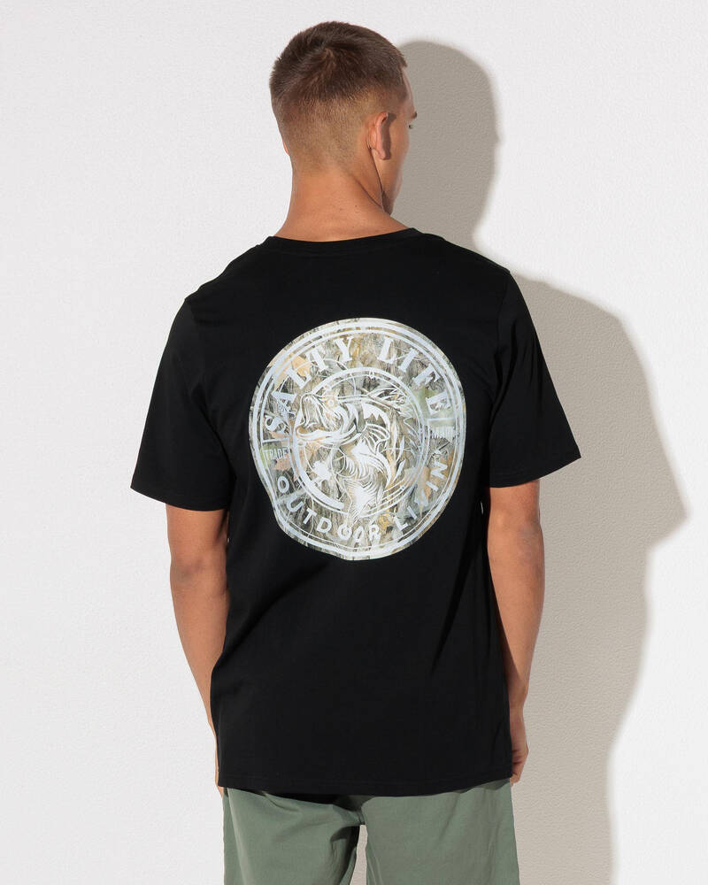 Salty Life Shadow Reel T-Shirt for Mens