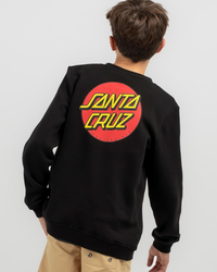 Santa Cruz Boys' Classic Dot Chest Crew Neck Sweatshirt for Mens image number null