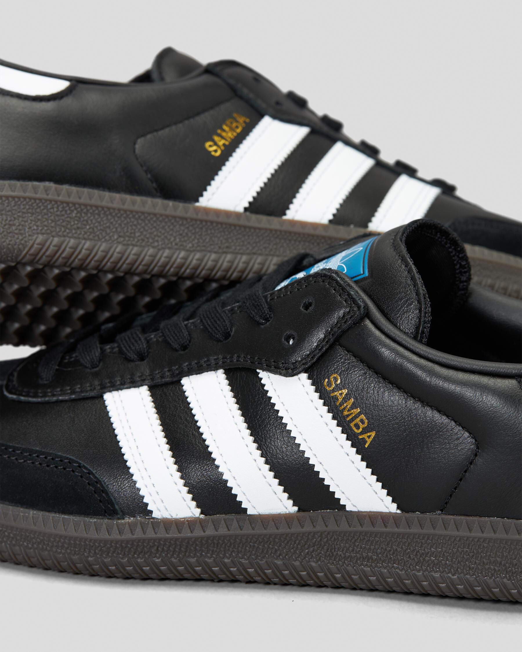 adidas Samba Adv Shoes In Core Black/ftwr White/gum5 - FREE
