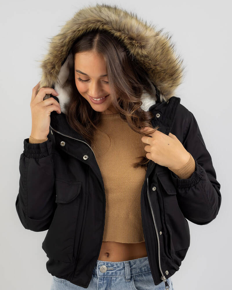 Used Caine Hooded Jacket for Womens